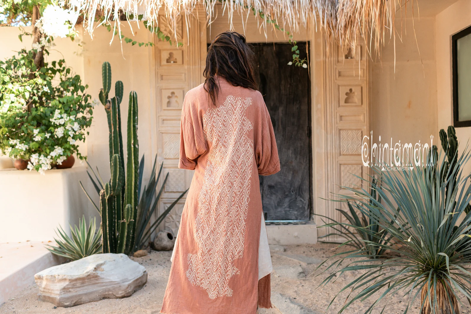 Dusty Rose Bohemian Kimono Cardigan